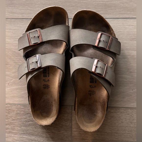 Birkenstock Arizona Burkibuc Sandals Slide Size 43 in Mocha main image 11